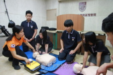 성북소방서, 고려대학교부속중학교 심폐소생술 시청각 교육