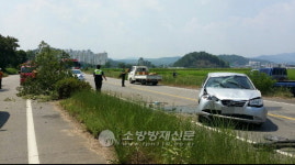 하동소방서,  단독 교통사고 인명구조