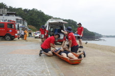 인천중부소방서, 119시민수상구조대 막바지 활동 총력