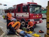 마산소방서, 펌뷸런스 출동해 심정지환자 살려