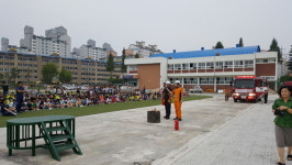 함양소방서, 위성초등학교 합동소방훈련