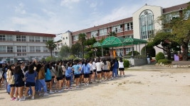 보성 고흥119, 고흥여중 합동소방훈련
