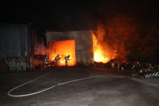 통영소방서, 도산면 공장 화재진압  인명피해 없어