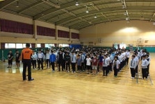 순천소방서, 삼산중학교 합동 소방훈련