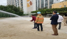 여수 평여119, 여도초등학교 공공기관 소방훈련