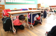 서울강서소방서, 염경초등학교 전교생 지진대피 훈련
