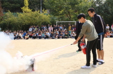 서울강서소방서, 염경초등학교 전교생 지진대피 훈련
