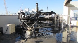 부평소방서, 요양병원건물 옥상 화재진압 