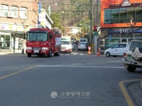 안동소방서, 골든타임 확보를 위한 길터주기 훈련