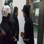 사천소방서, 용강동 주공아파트 엘리베이터 구조현장 출동