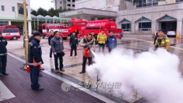 속초소방서, LH한국토지주택공사 연수원 합동훈련