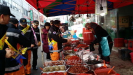 영암소방서, 설 맞이 전통시장 화재예방 캠페인