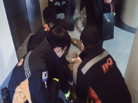 사천소방서, 용강동 용강주공아파트 엘리베이터 구조 출동