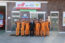 이흥교 소방본부장, 갈말119안전센터 신축사업 현장 방문