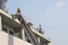 통영소방서, 도시형 생활주택 실물화재 진압훈련