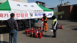 경산소방서, 자인공설시장 소화기 안전점검ㆍ심폐소생술 교육
