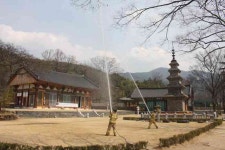 칠곡소방서, 중요 목조문화재 송림사 합동소방훈련