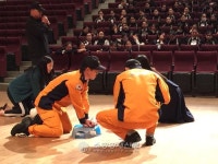 강남소방서, 국립국악중ㆍ고 화재대피훈련