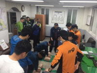 계양소방서, 계양산지구대 경찰 대상 심폐소생술 교육