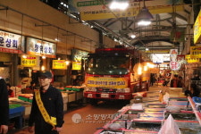 광주 서부소방서, 양동 전통시장 소방통로확보 훈련