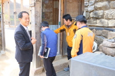 합천소방서장, 합천 해인사 격려 방문