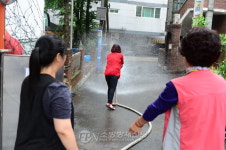 영등포소방서, 도림동 주민들 비상소화장치 사용법 교육