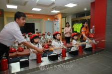 강북소방서, 신극동유치원 소방안전체험교육