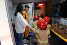 태백소방서, 삼육미래클어린이집 119이동안전체험차량 체험