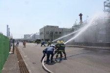 여수소방서 화학구조대, 구다우케미칼 자체소방훈련