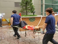 부평소방서, 부평대로 우체국 합동 소방훈련