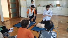 세종소방서, 하절기 폭염환자 예방 위해 경로당 방문교육