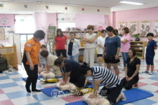 광양소방서, 중진초병설유치원 자모 심폐소생술 교육