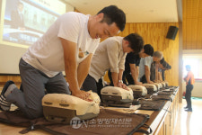 양천소방서, 영도중 교직원 심폐소생술 교육