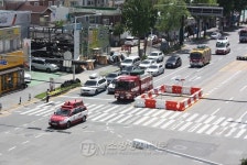 대전중부소방서, 소방차 길 터주기 국민참여 훈련