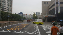 계양소방서 앞 신호제어시스템 시연회