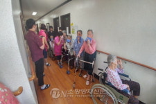 하동소방서, 한사랑노인요양원 자위 소방대 초기대응훈련