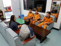 진천소방서장, 추석연휴 대비 전통시장 지도방문