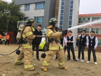 함안소방서, 군북중 미래소방관 체험교실