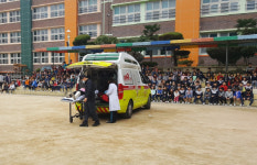마산소방서, 상일초 공공기관 합동소방훈련