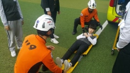 울산유곡중학교, 직업체험 ‘오늘은 나도 소방관’