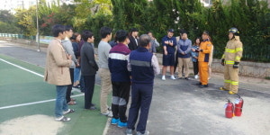 목포소방서, 신흥초 합동 소방훈련