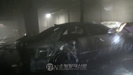 구로 대형마트 건물 주차장 불… 250여 명 대피 소동