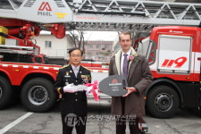 송파소방서, 고가 사다리차 안전 기원 행사