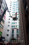 도봉소방서, 창동 고층빌딩에 고드름 안전 조치