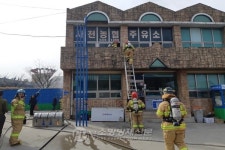 강릉소방서, 사천농협주유소 화재 신속하게 진압