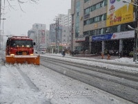 대구북부소방서, 칠성동 주변 도로 제설작업