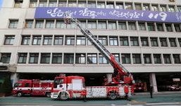 종로소방서, 고가사다리차 조작 훈련
