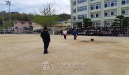 마산소방서-중앙중, 공공기관 소방 합동 훈련