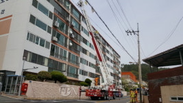 하동소방서, 고층 아파트 현지 적응 훈련