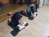 원주소방서, 신림중 대상 심폐소생술 교육